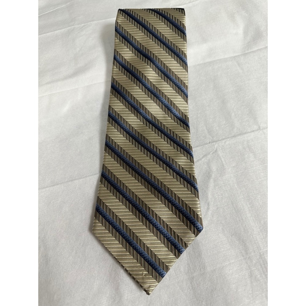 Burma Bibas Men's Necktie Diagonal Striped Pattern Business Formal